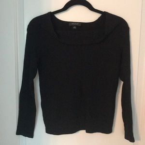 Black Scoop Neck Ann Taylor Sweater (Medium)